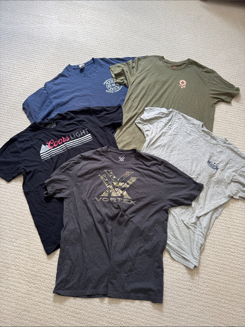 Vortex Black Logo Short Sleeve Tee Bundle of 5 XL Tshirts